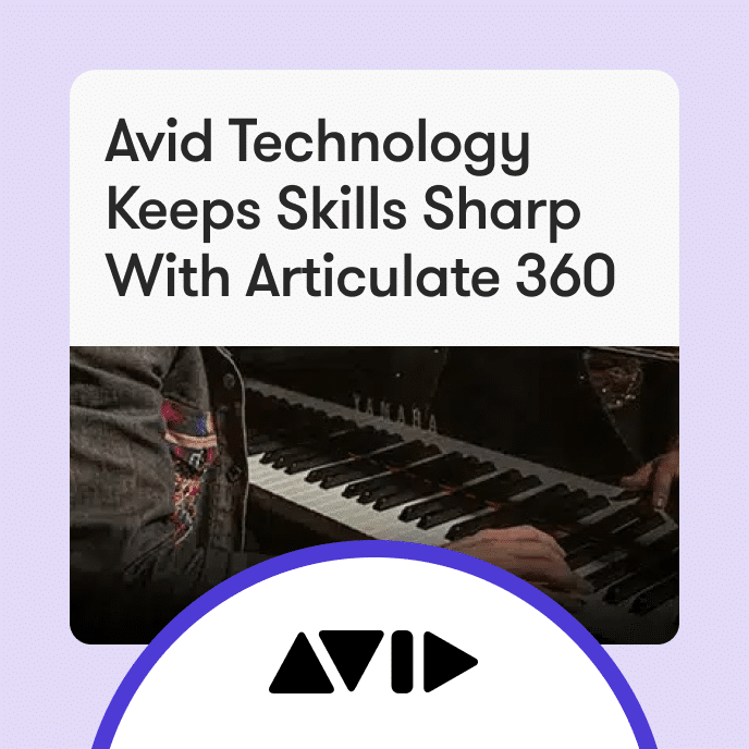 Avid Technology bleibt mit Articulate 360 auf dem neuesten Stand